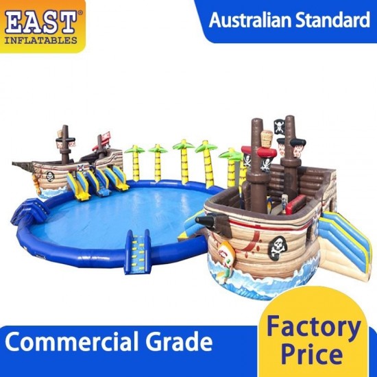 Pirate Ship Inflatable Water Park